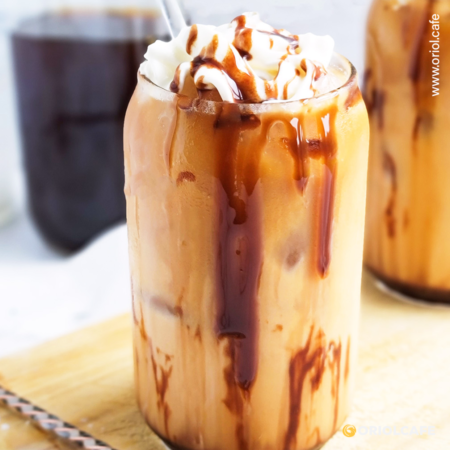 Hazelnut iced coffee